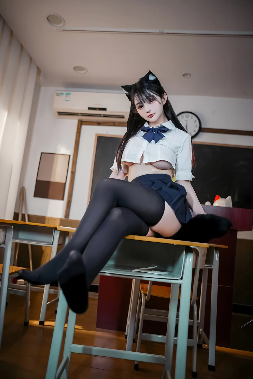 桜井宁宁 - JK猫耳 [150P,1V-890MB] 0010.webp