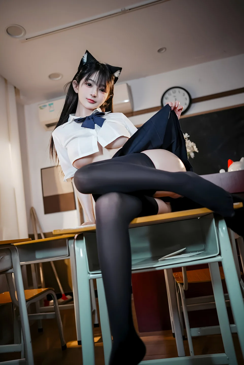 桜井宁宁 - JK猫耳 [150P,1V-890MB] 0014.webp