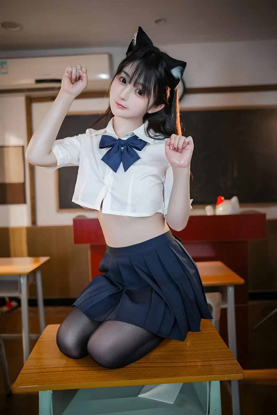 桜井宁宁 - JK猫耳 [150P,1V-890MB] 0019.webp