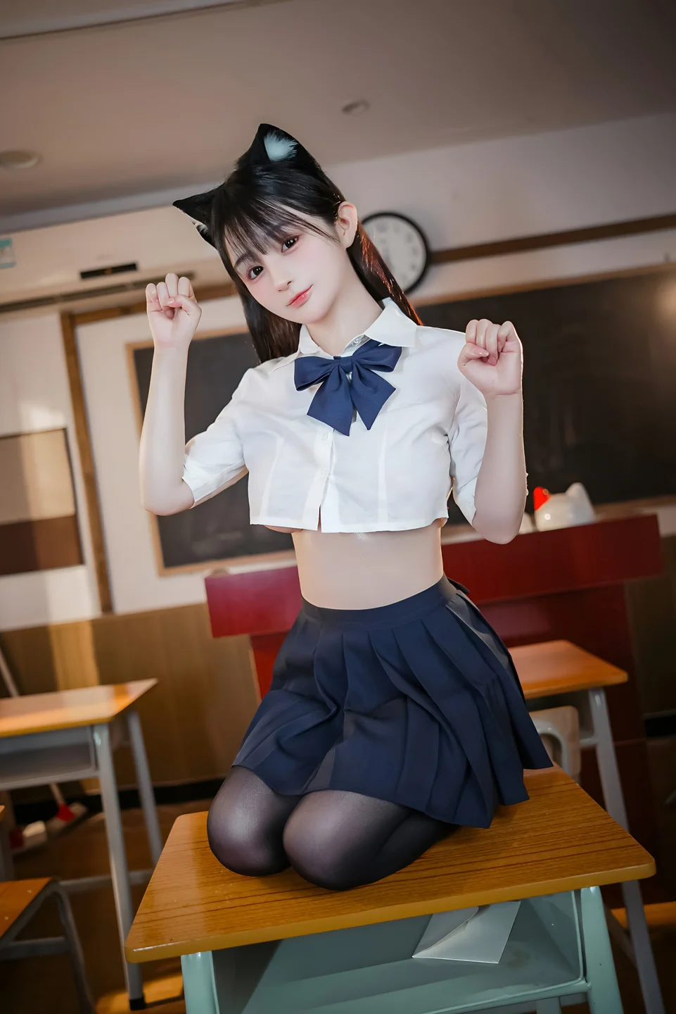 桜井宁宁 - JK猫耳 [150P,1V-890MB] 0020.webp