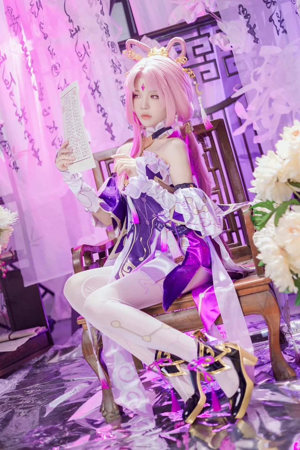 桜桃喵 – 符玄 [27P2V-2.1GB] 【丝足阁写真】009.webp