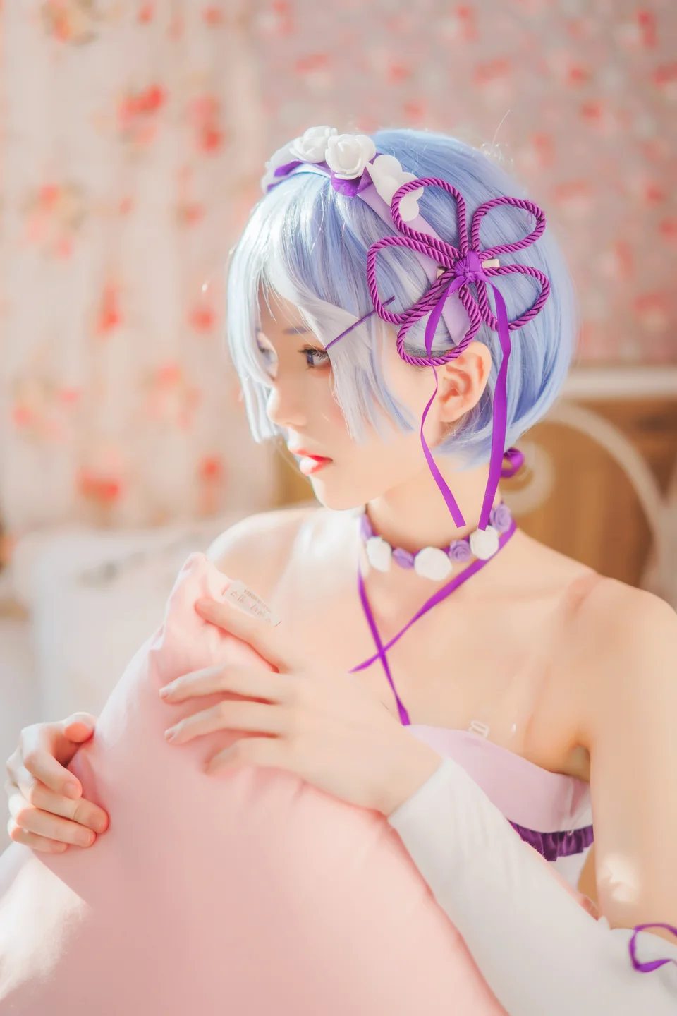 桜桃喵 - 蕾姆睡裙 [24P] 20240827-191527(2).webp