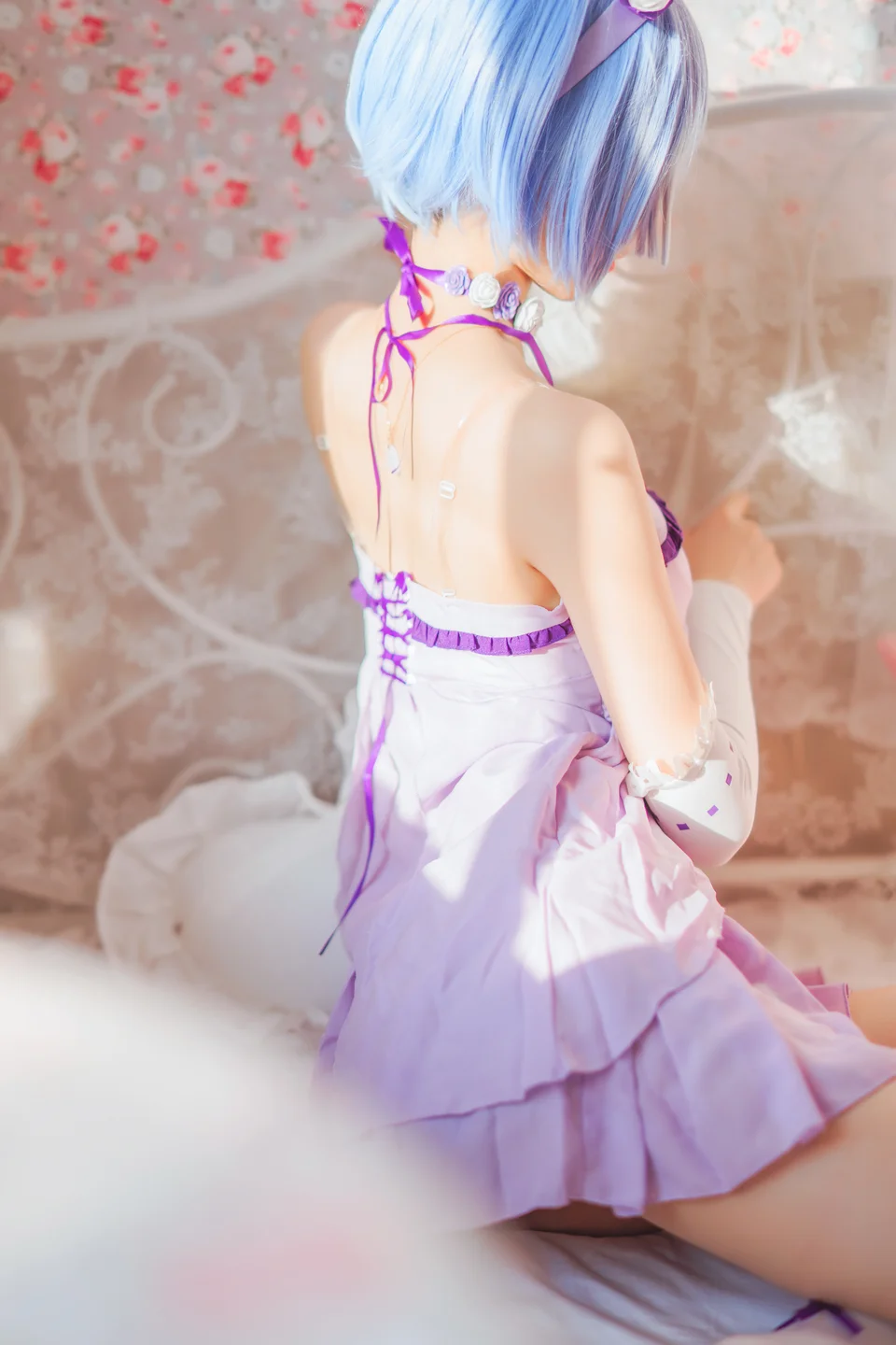 桜桃喵 - 蕾姆睡裙 [24P] 20240827-191527(23).webp