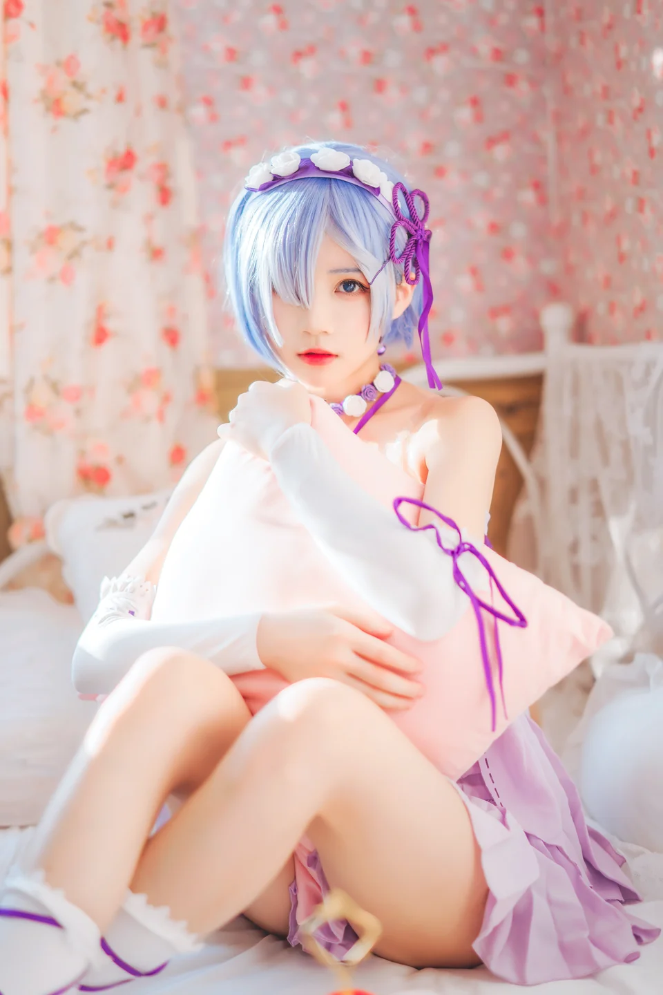 桜桃喵 - 蕾姆睡裙 [24P] 20240827-191527(24).webp