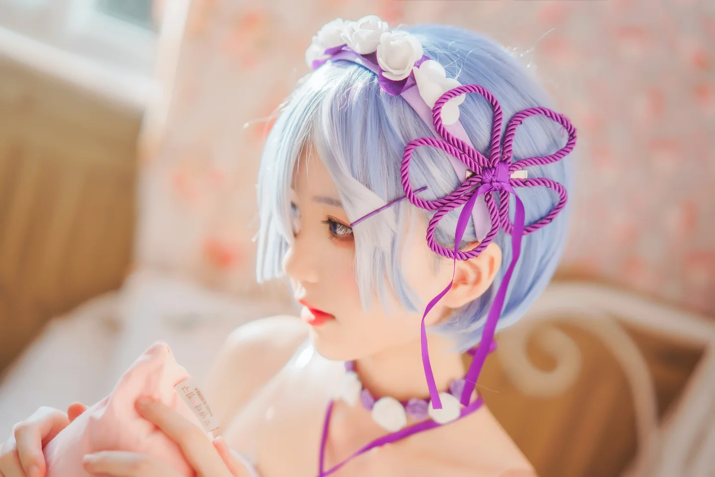 桜桃喵 - 蕾姆睡裙 [24P] 20240827-191527(3).webp