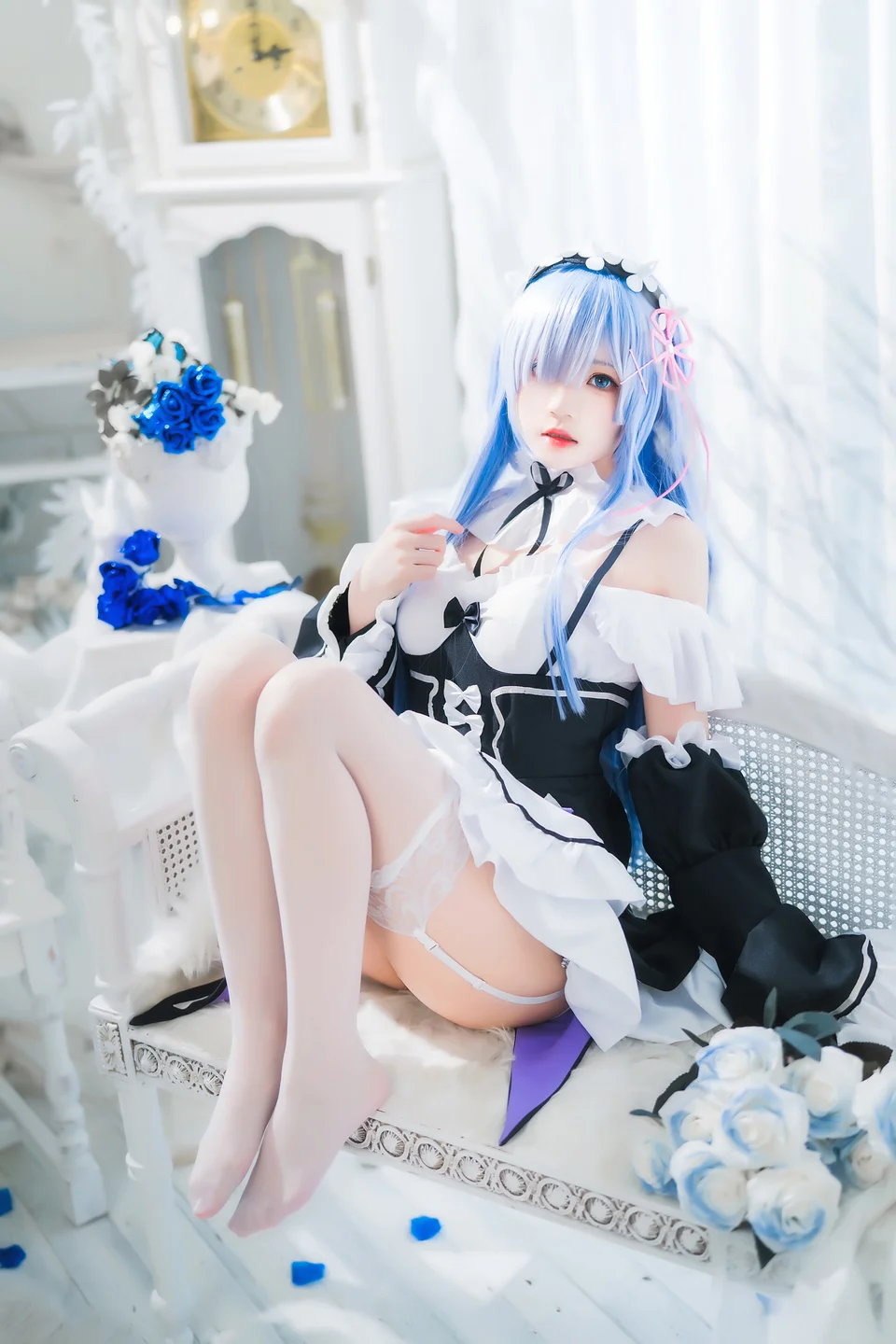 桜桃喵 - 长发蕾姆 01 [45P] 20240827-142051(11).webp