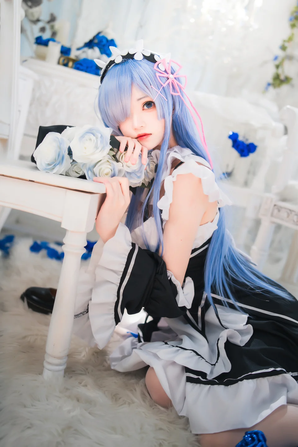桜桃喵 - 长发蕾姆 01 [45P] 20240827-142051(25).webp