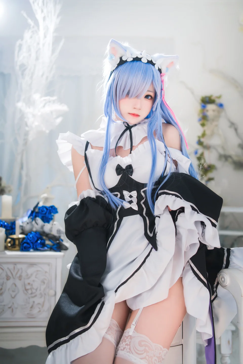 桜桃喵 - 长发蕾姆 01 [45P] 20240827-142051(30).webp