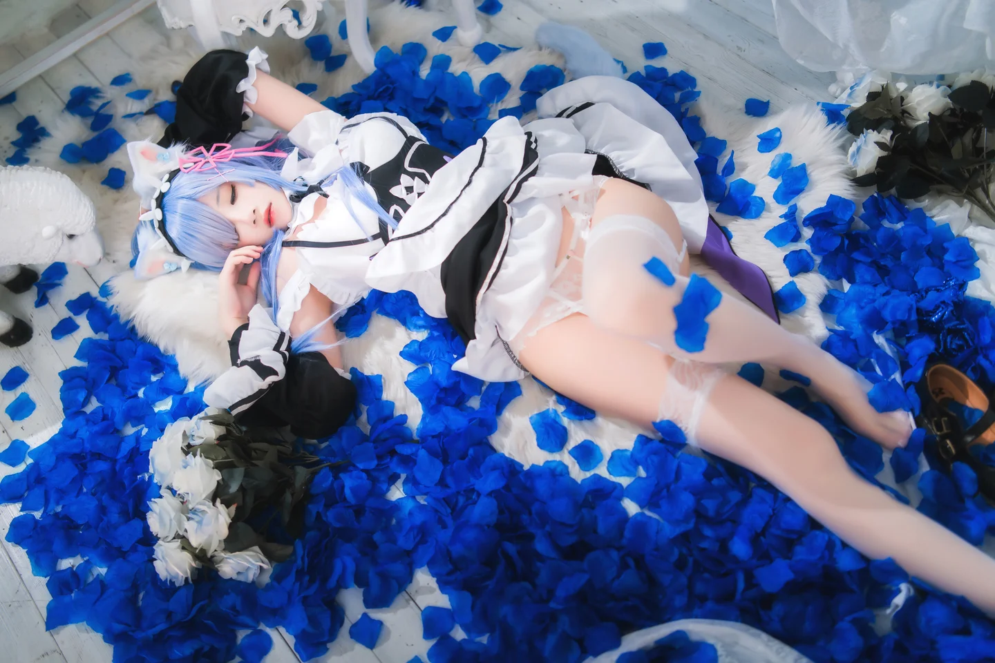 桜桃喵 - 长发蕾姆 01 [45P] 20240827-142051(44).webp