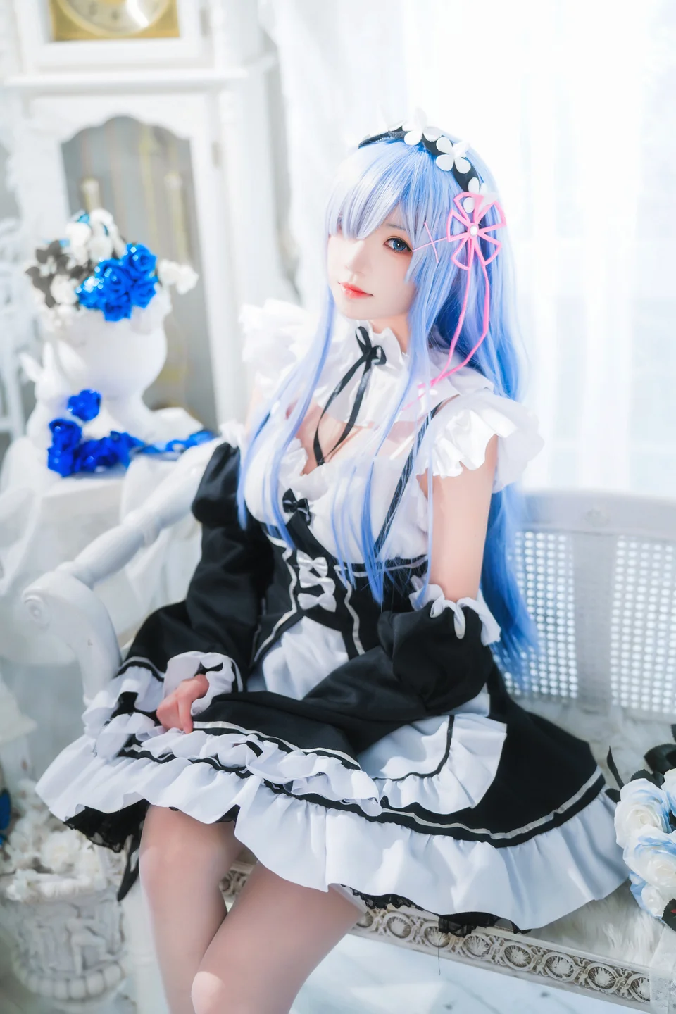桜桃喵 - 长发蕾姆 01 [45P] 20240827-142051(8).webp