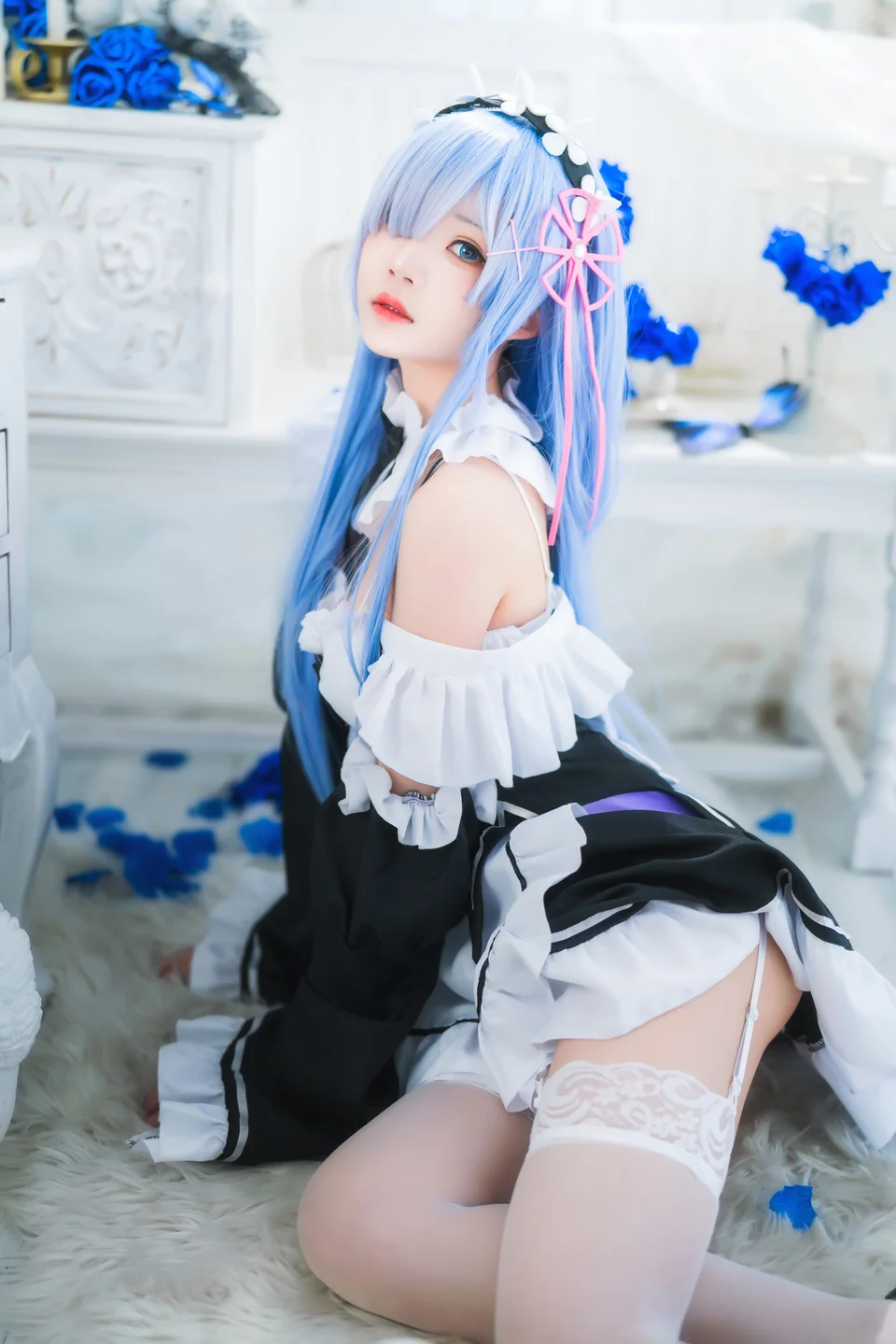 桜桃喵 - 长发蕾姆 01 [45P] 20240827-142051(9).webp