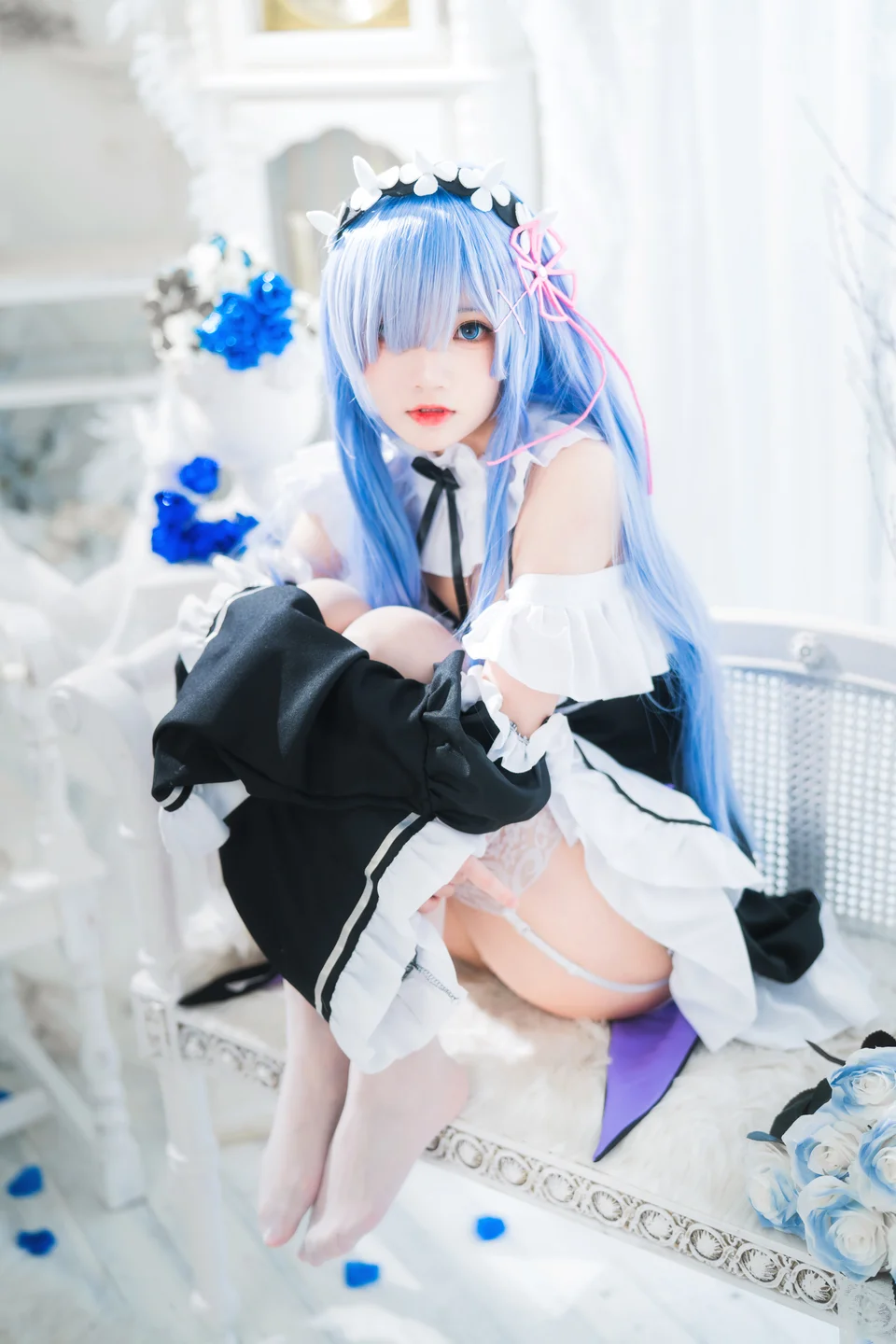 桜桃喵 - 长发蕾姆 02 [44P]