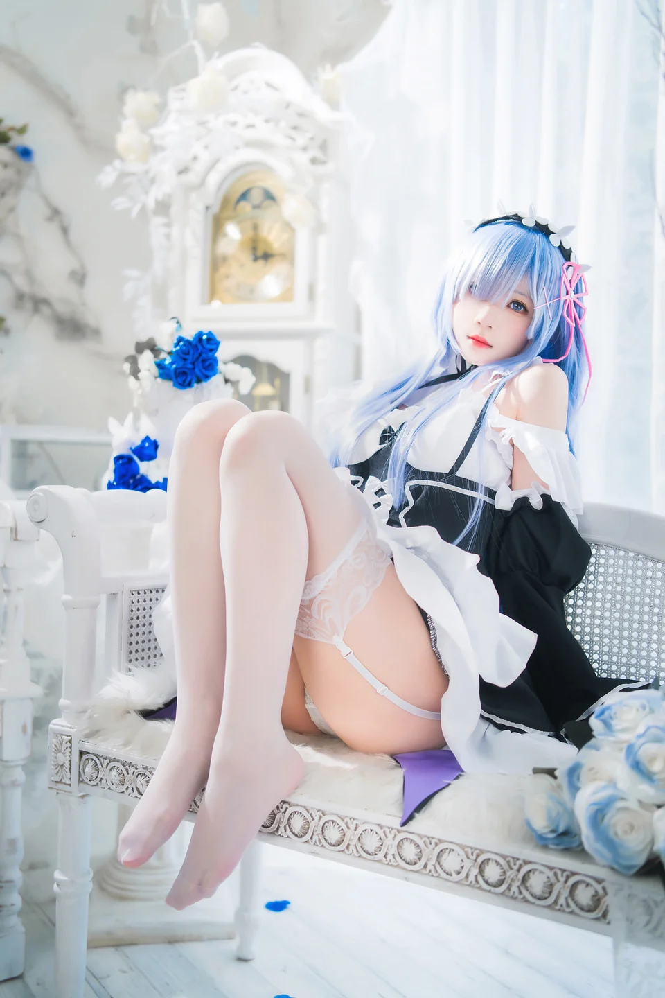 桜桃喵 - 长发蕾姆 02 [44P] 20240827-172411(12).webp