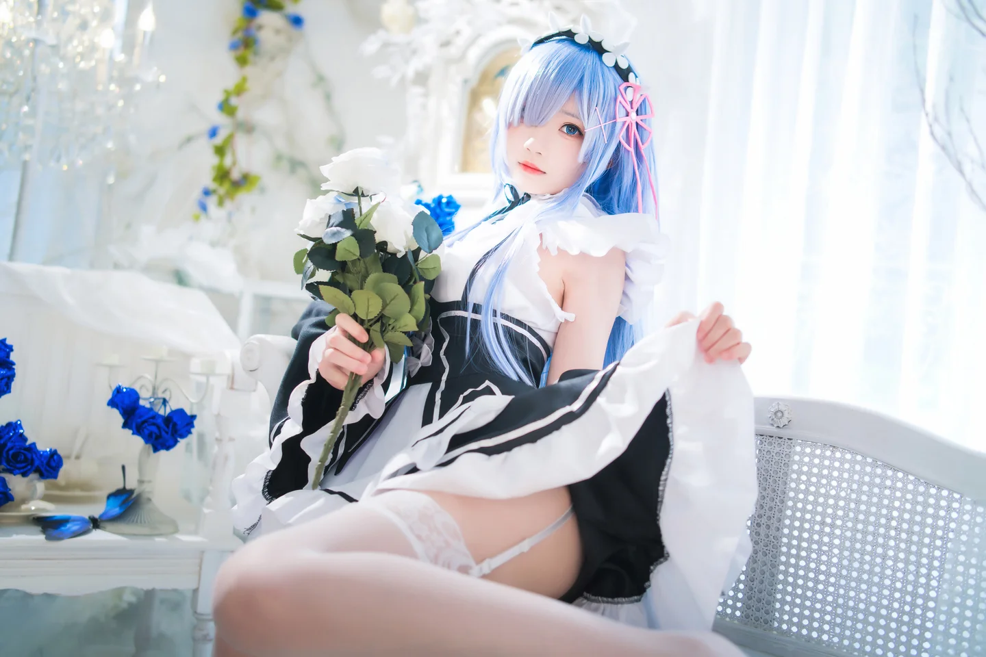 桜桃喵 - 长发蕾姆 02 [44P] 20240827-172411(16).webp
