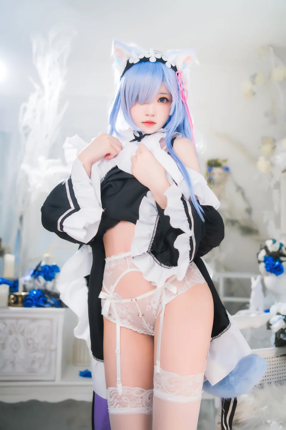 桜桃喵 - 长发蕾姆 02 [44P] 20240827-172411(31).webp