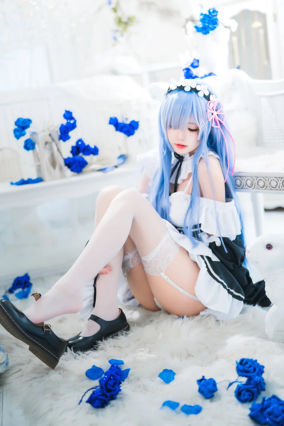 桜桃喵 - 长发蕾姆 02 [44P] 20240827-172411(9).webp