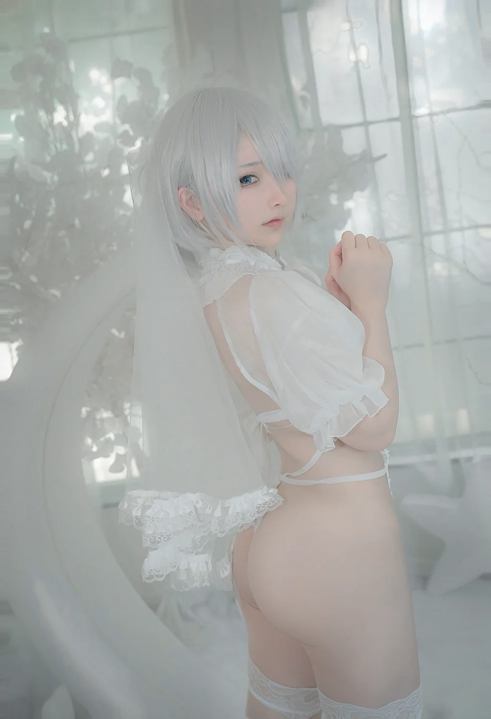 樱梨梨Eriri - 2B白花嫁 [24P]