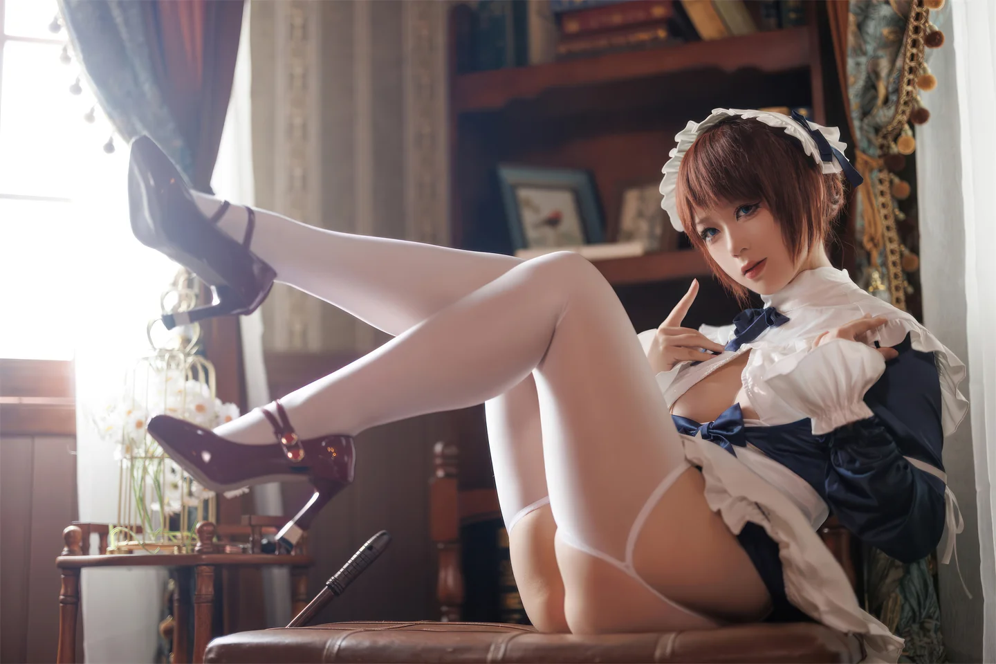 樱落酱w - 屑屑女仆长 [28P] tg@simisebaisi6.webp