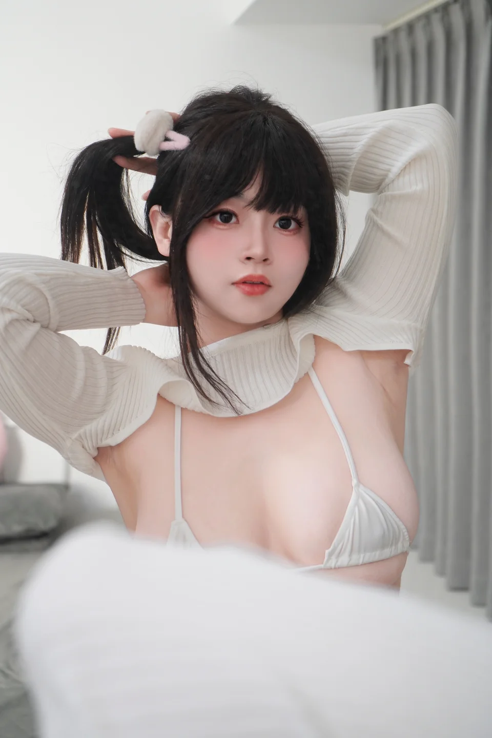 毛毛帽 - No.003 居家妹妹3 [65P,10V-1.47GB] 【丝足阁写真】035.webp