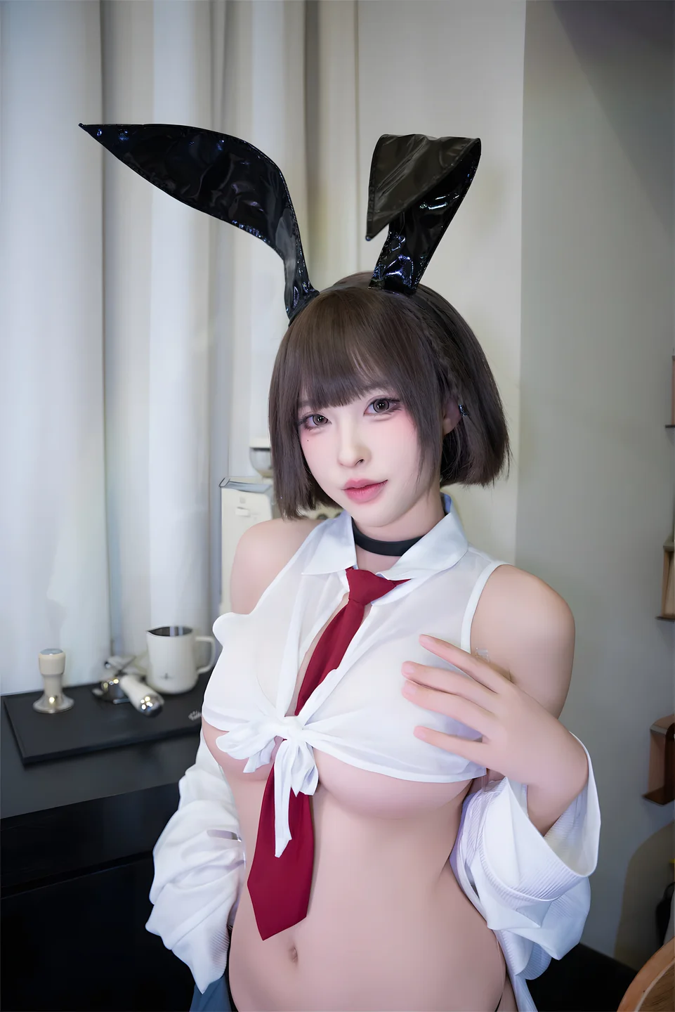清水由乃 - JK兔女郎 [59P-490MB] 【丝足阁写真】010.webp