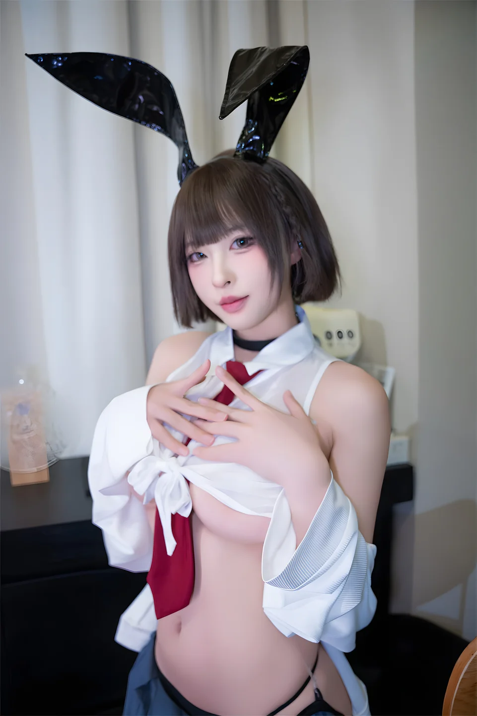 清水由乃 - JK兔女郎 [59P-490MB] 【丝足阁写真】011.webp