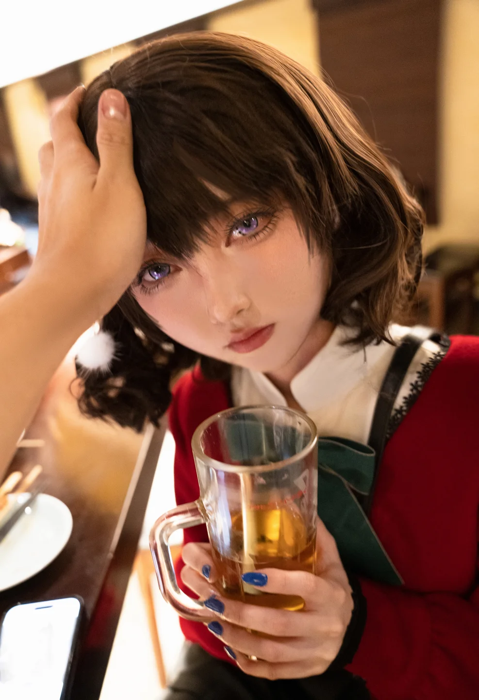 炭烤莉莉黑 - 桌面少女 冬 林檎 [18P] tg@simisebaisi15.webp