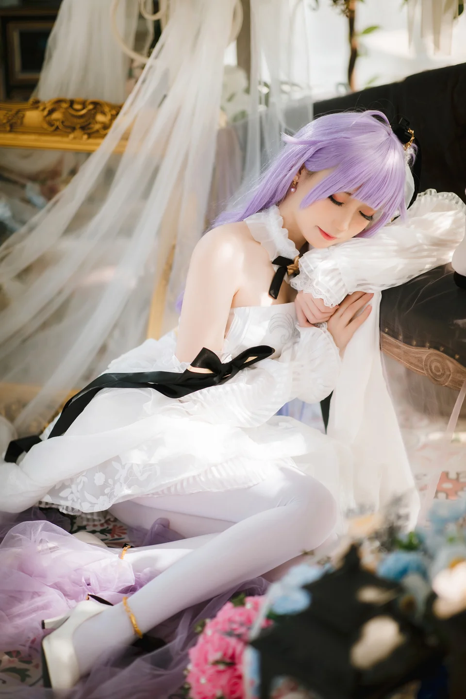 焖焖碳  – 婚纱独角兽 [25P-100MB] 【丝足阁写真】005.webp