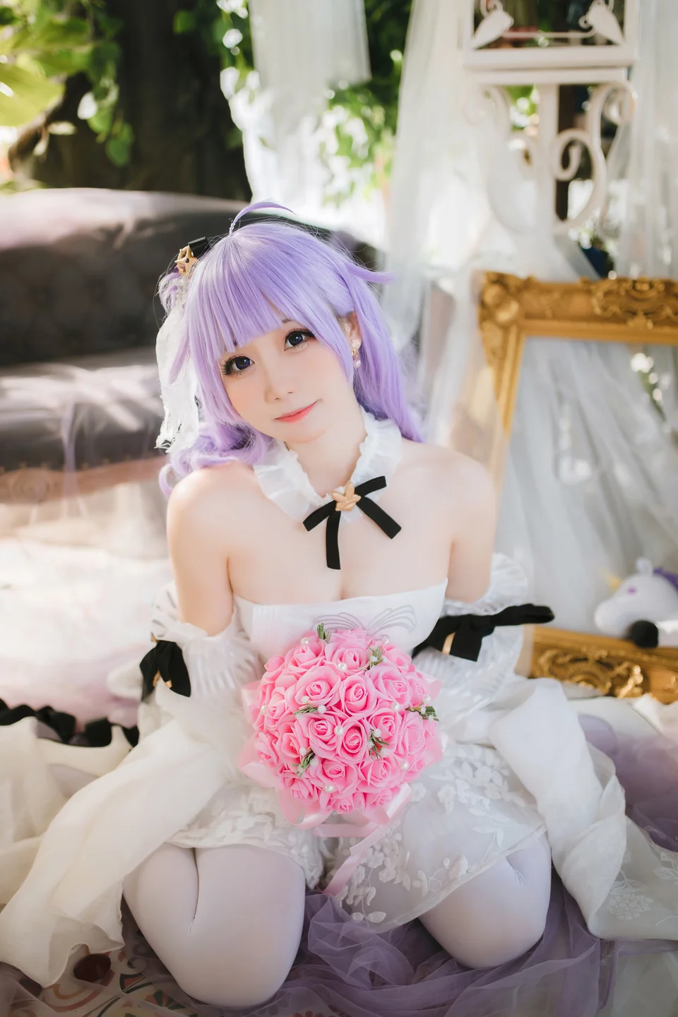 焖焖碳  – 婚纱独角兽 [25P-100MB] 【丝足阁写真】007.webp