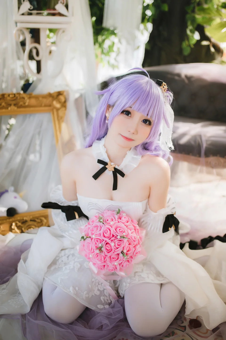 焖焖碳  – 婚纱独角兽 [25P-100MB] 【丝足阁写真】021.webp