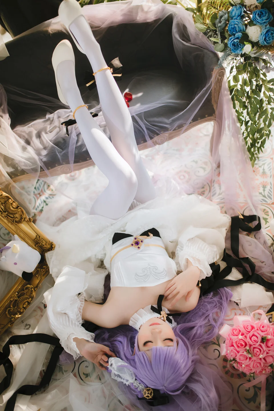 焖焖碳  – 婚纱独角兽 [25P-100MB] 【丝足阁写真】025.webp
