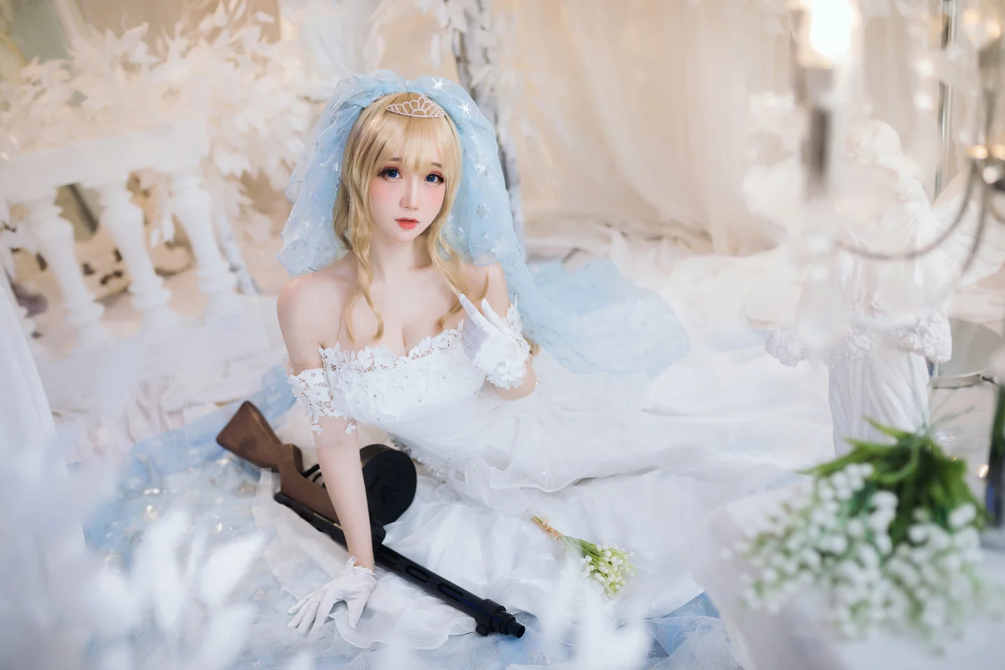 焖焖碳 - 少女前线 索米 婚纱 [42P] TG@simisebaisi011.webp