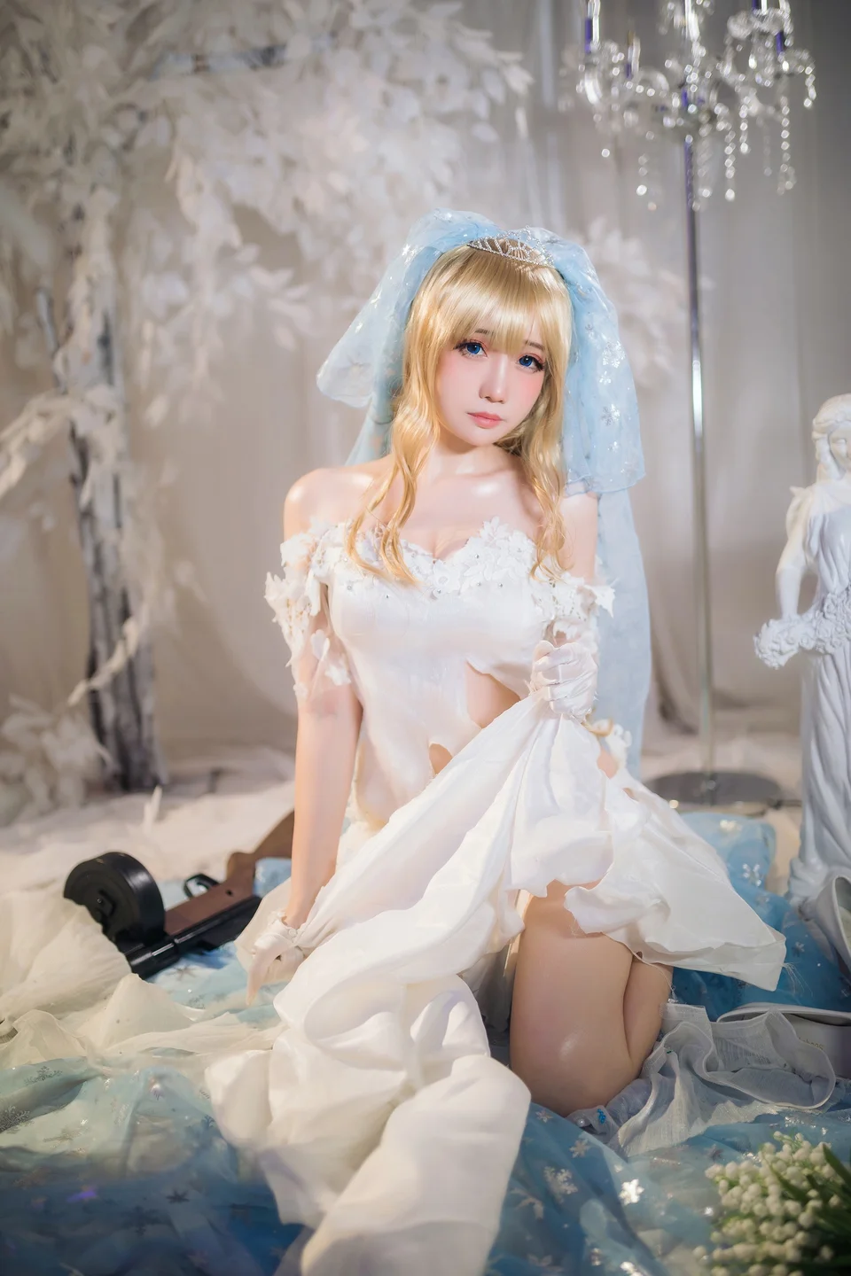 焖焖碳 - 少女前线 索米 婚纱 [42P] TG@simisebaisi037.webp