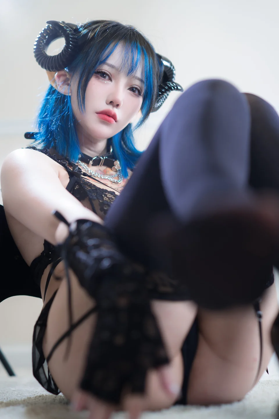 狐洛洛子 No.008 – 深蓝魅魔 [46P-600MB] TG@icoset012.webp