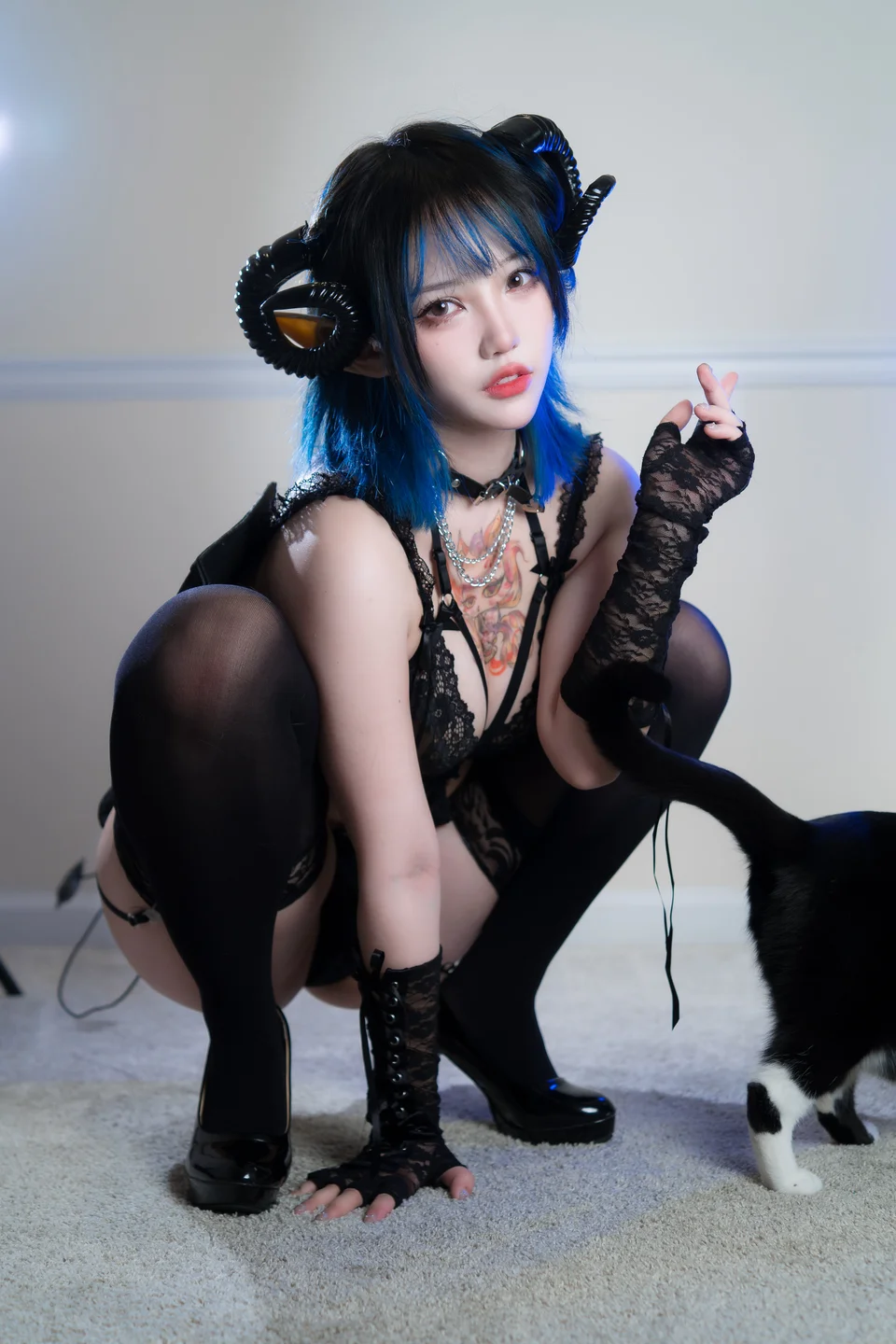 狐洛洛子 No.008 – 深蓝魅魔 [46P-600MB] TG@icoset024.webp