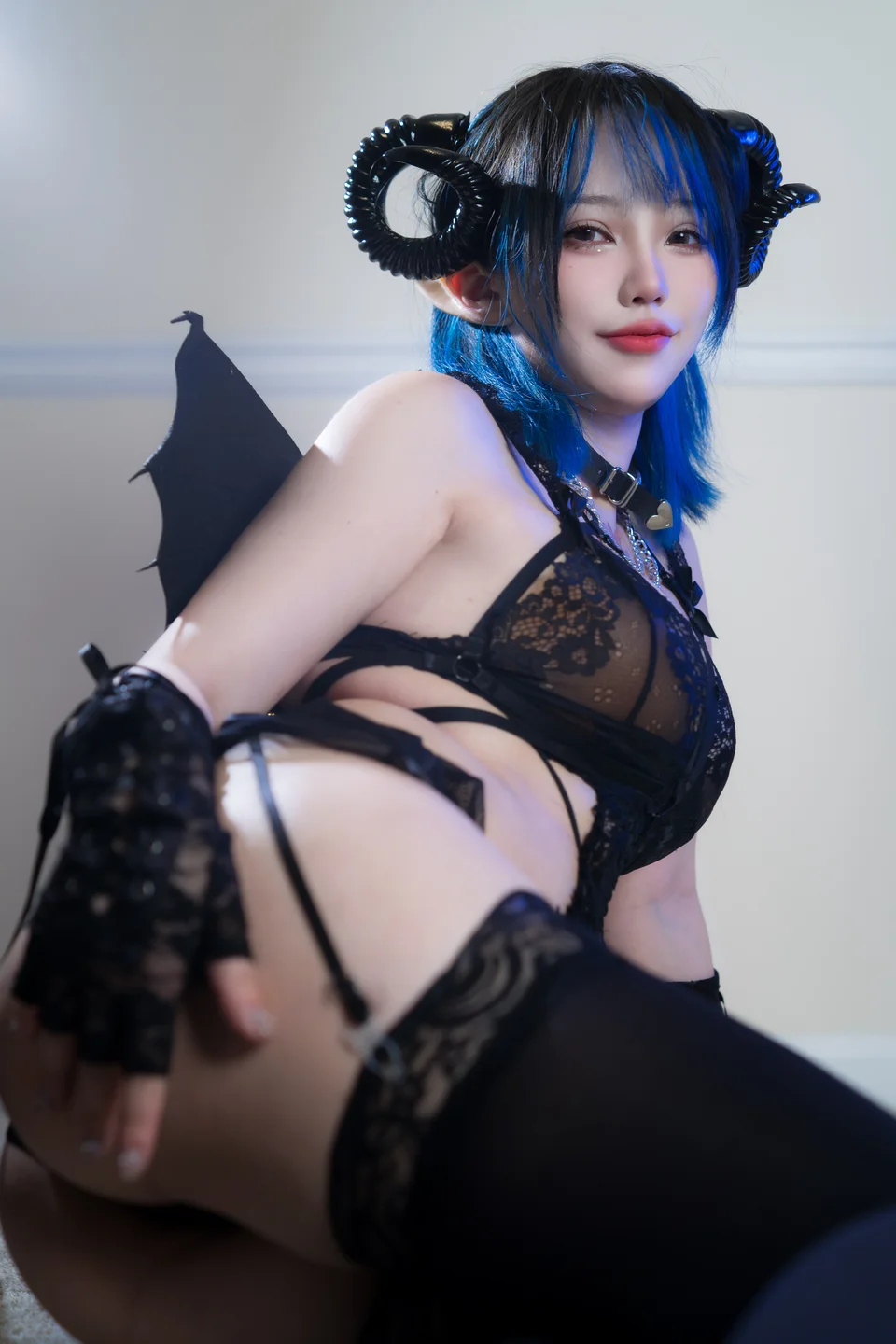 狐洛洛子 No.008 – 深蓝魅魔 [46P-600MB] TG@icoset028.webp