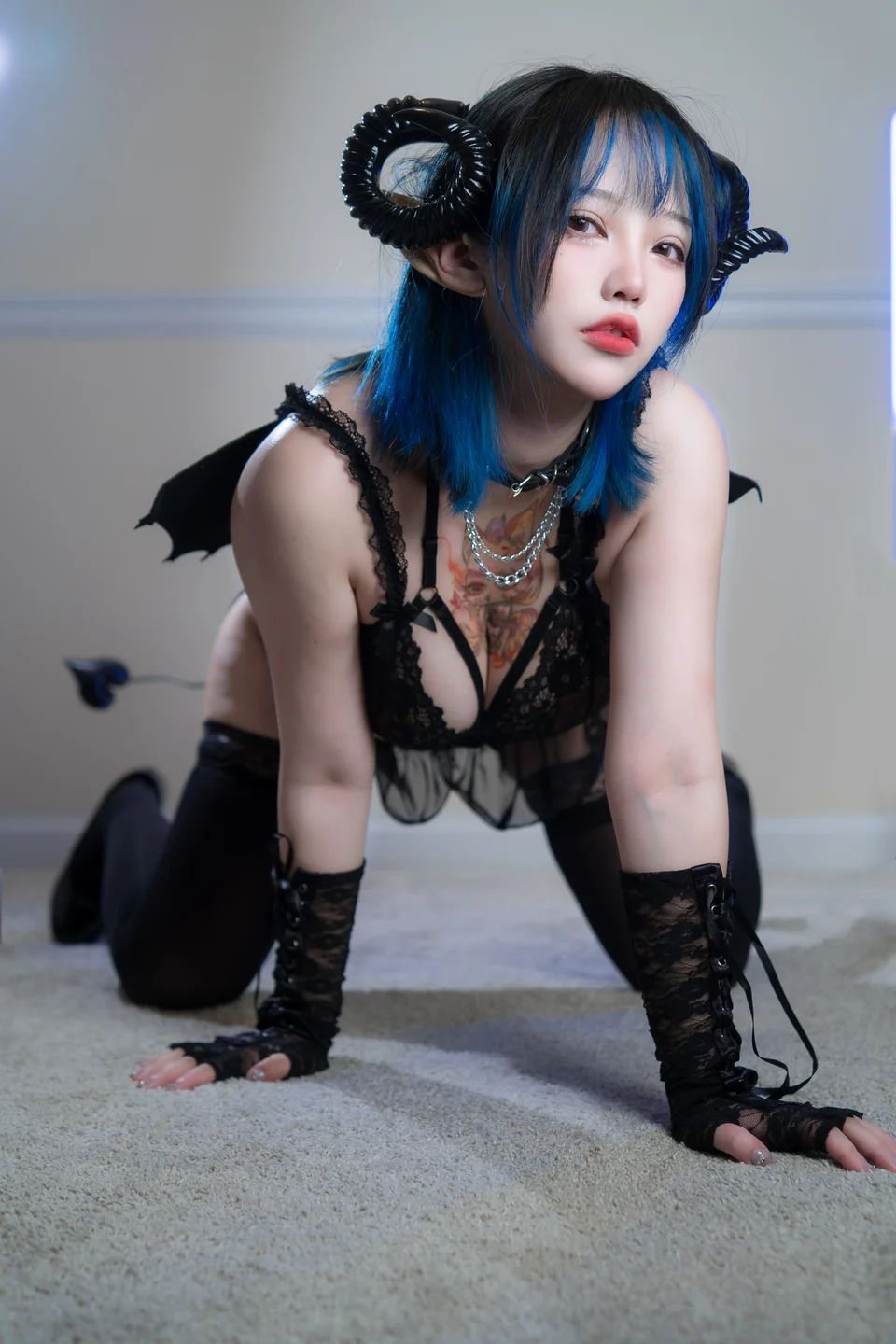 狐洛洛子 No.008 – 深蓝魅魔 [46P-600MB] TG@icoset031.webp
