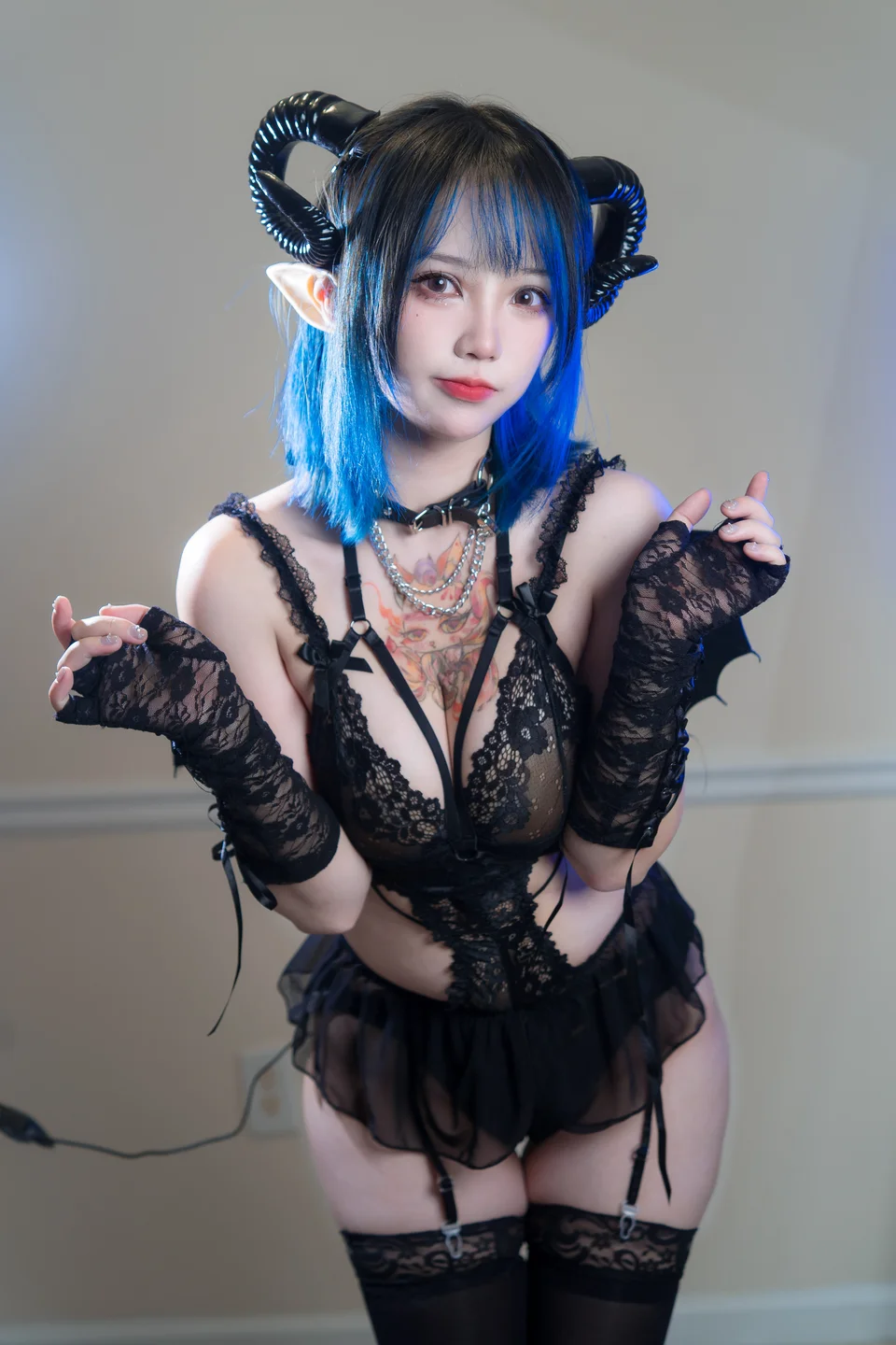 狐洛洛子 No.008 – 深蓝魅魔 [46P-600MB] TG@icoset036.webp