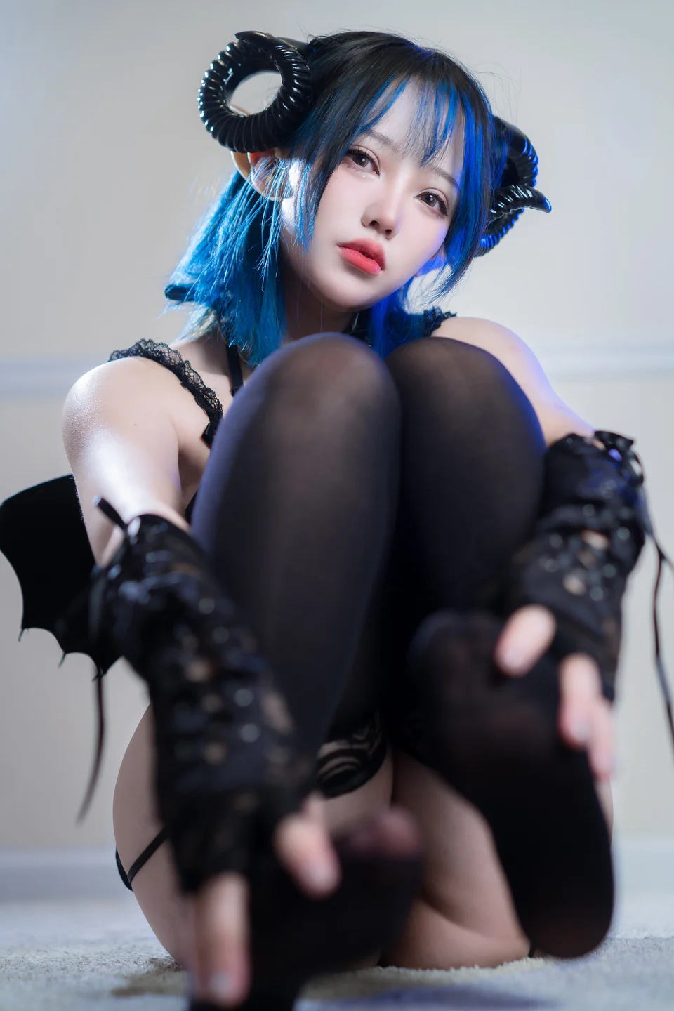 狐洛洛子 No.008 – 深蓝魅魔 [46P-600MB] TG@icoset039.webp