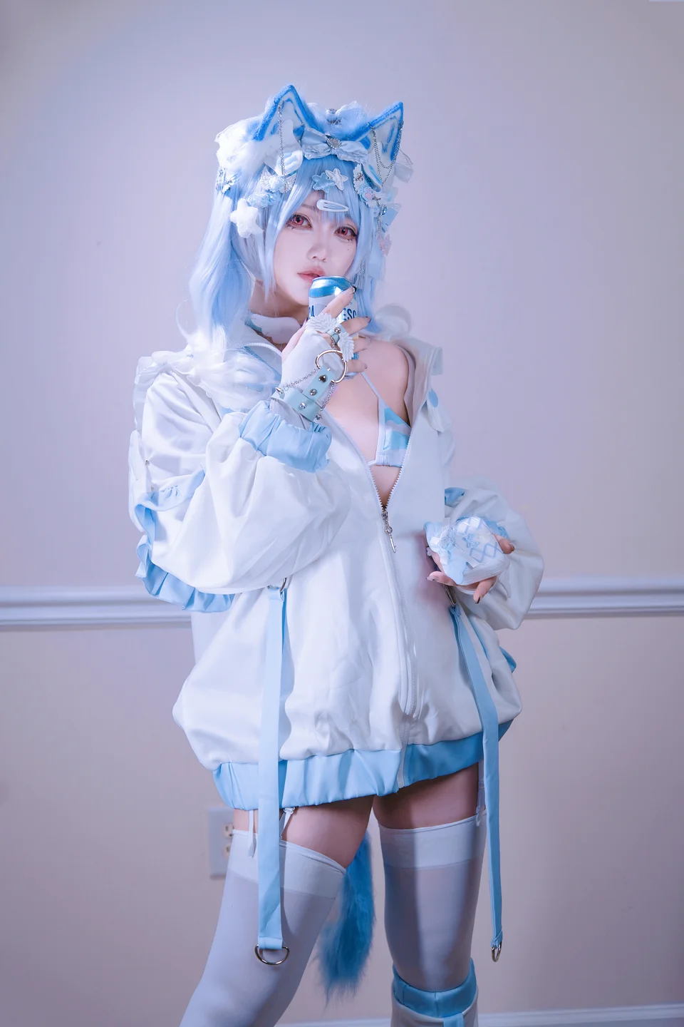 狐洛洛子 No.009 – 水色猫猫头 [40P-736MB ] TG@icoset003.webp