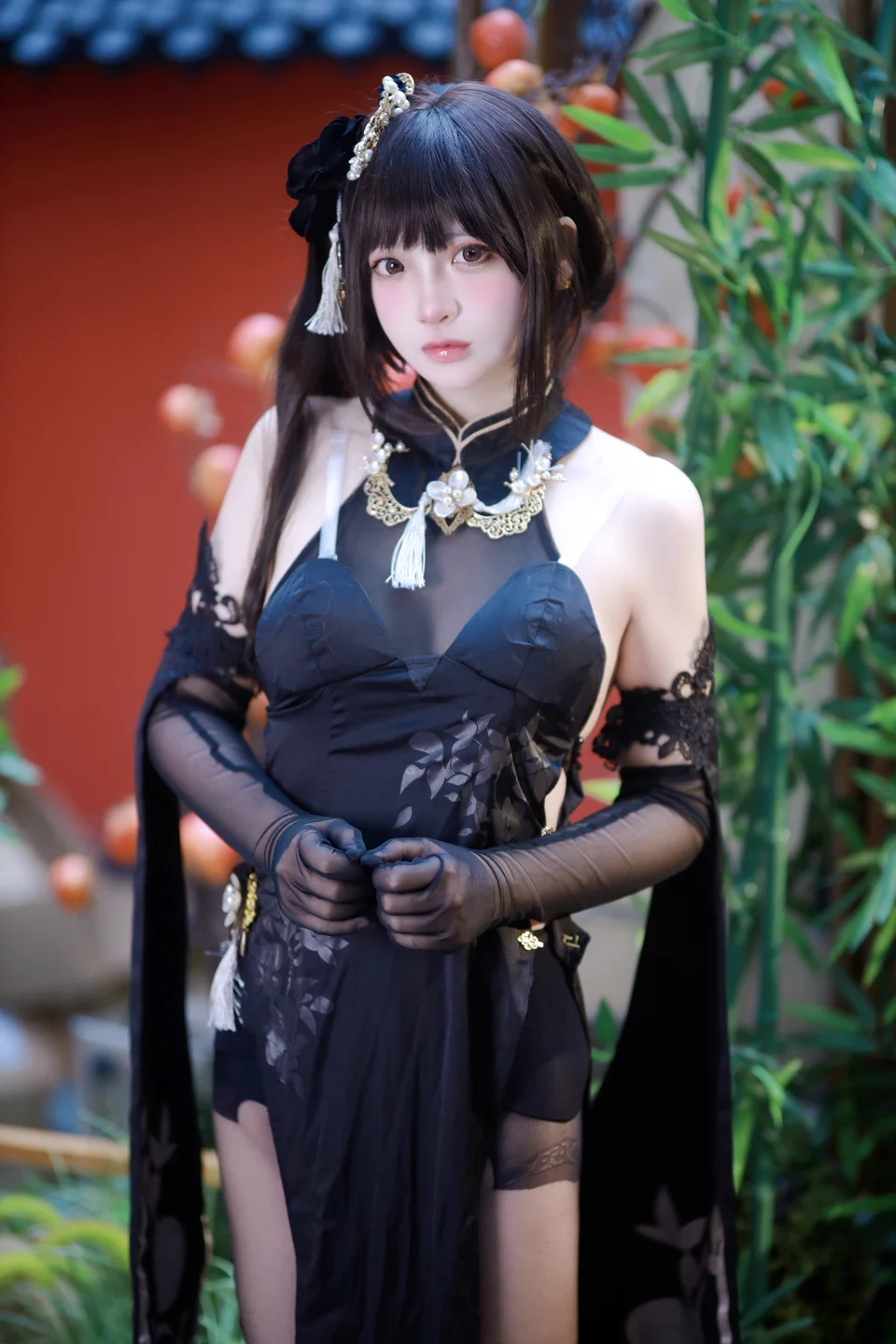 疯猫ss – 碧蓝航线 镇海 旗袍 [63P] TG@simisebaisi003.webp