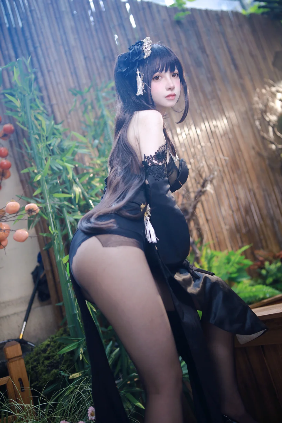 疯猫ss – 碧蓝航线 镇海 旗袍 [63P] TG@simisebaisi005.webp