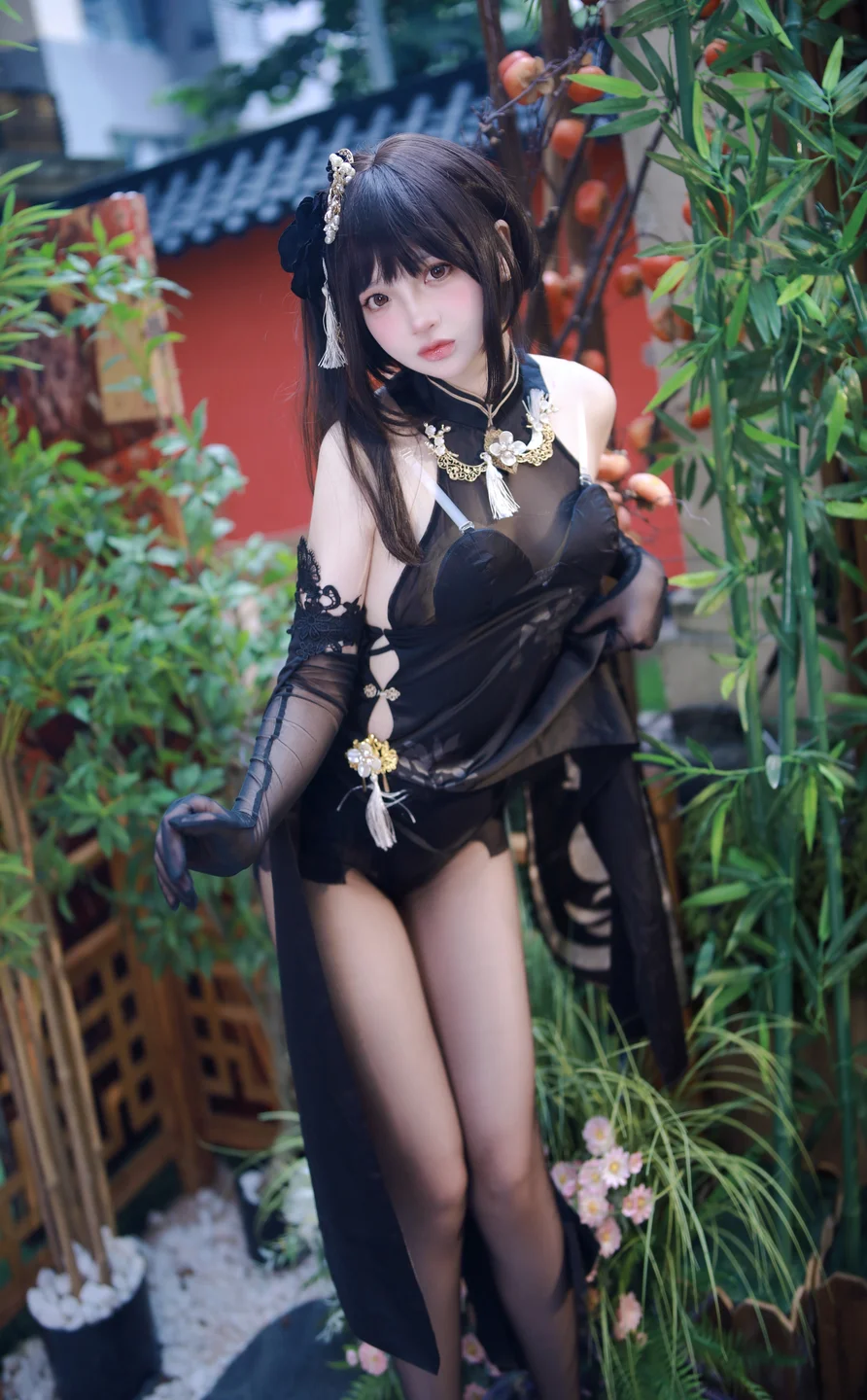 疯猫ss – 碧蓝航线 镇海 旗袍 [63P] TG@simisebaisi017.webp