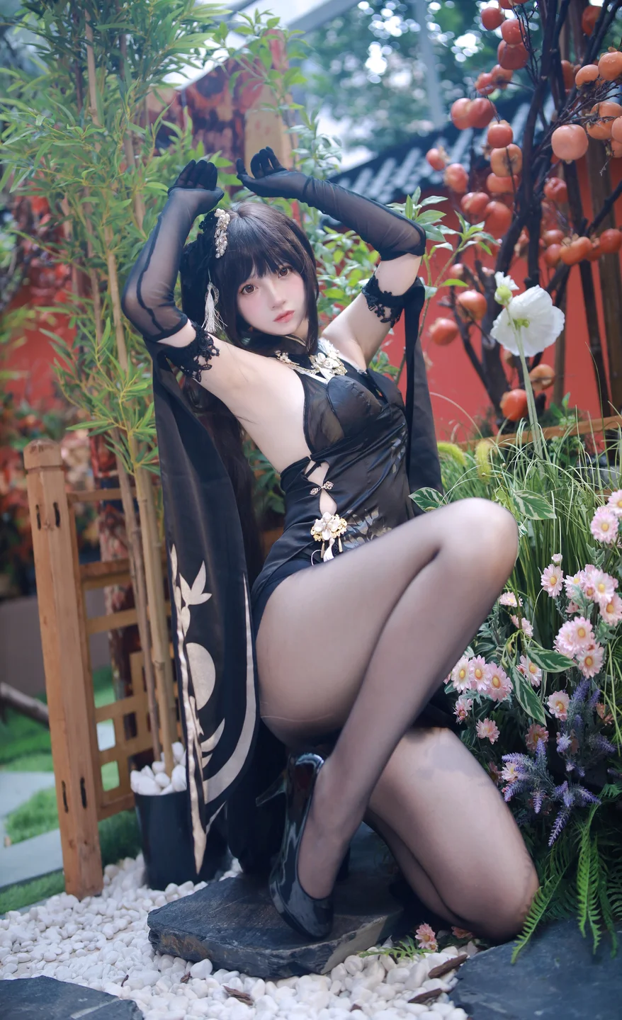 疯猫ss – 碧蓝航线 镇海 旗袍 [63P] TG@simisebaisi019.webp