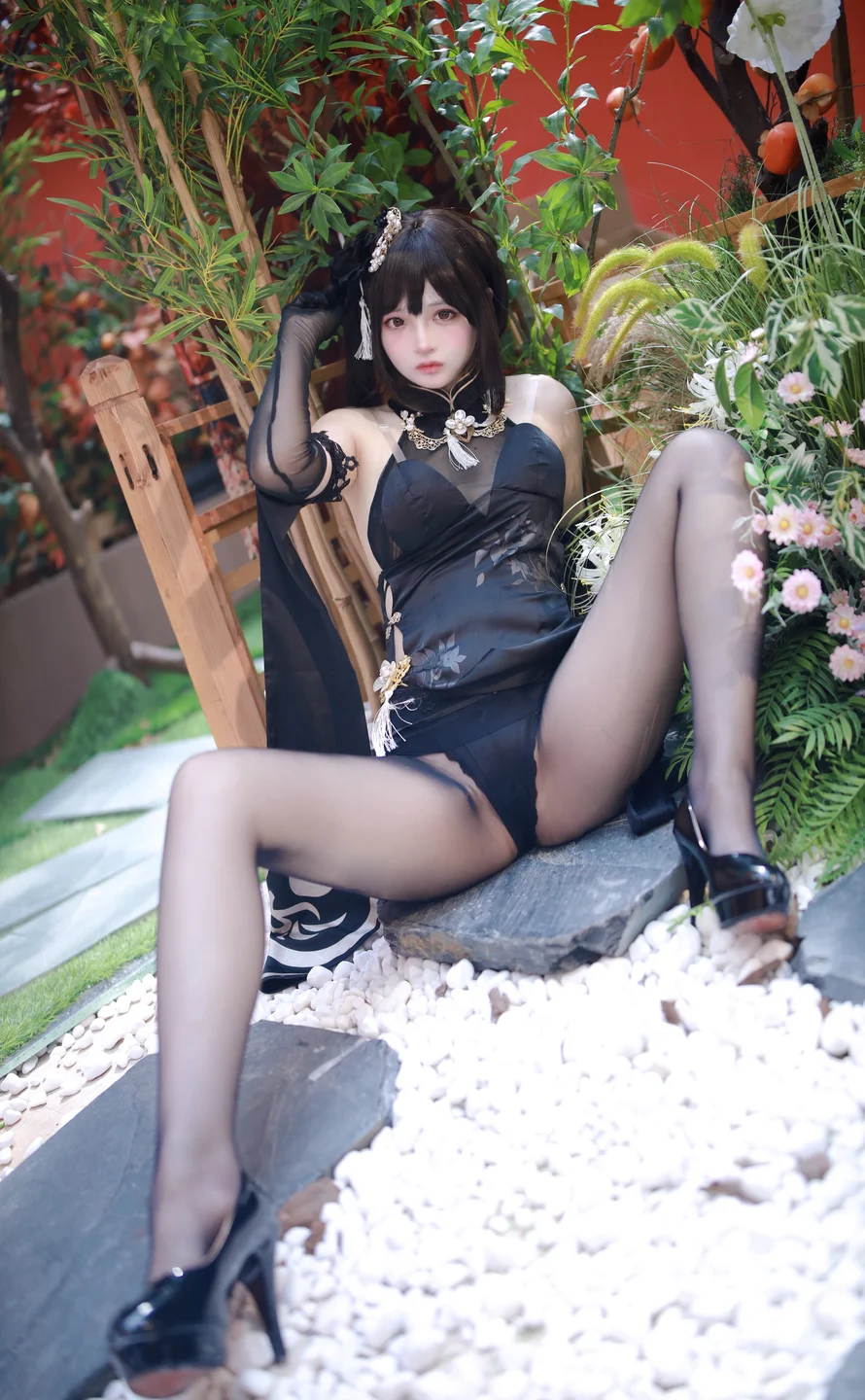 疯猫ss – 碧蓝航线 镇海 旗袍 [63P] TG@simisebaisi024.webp