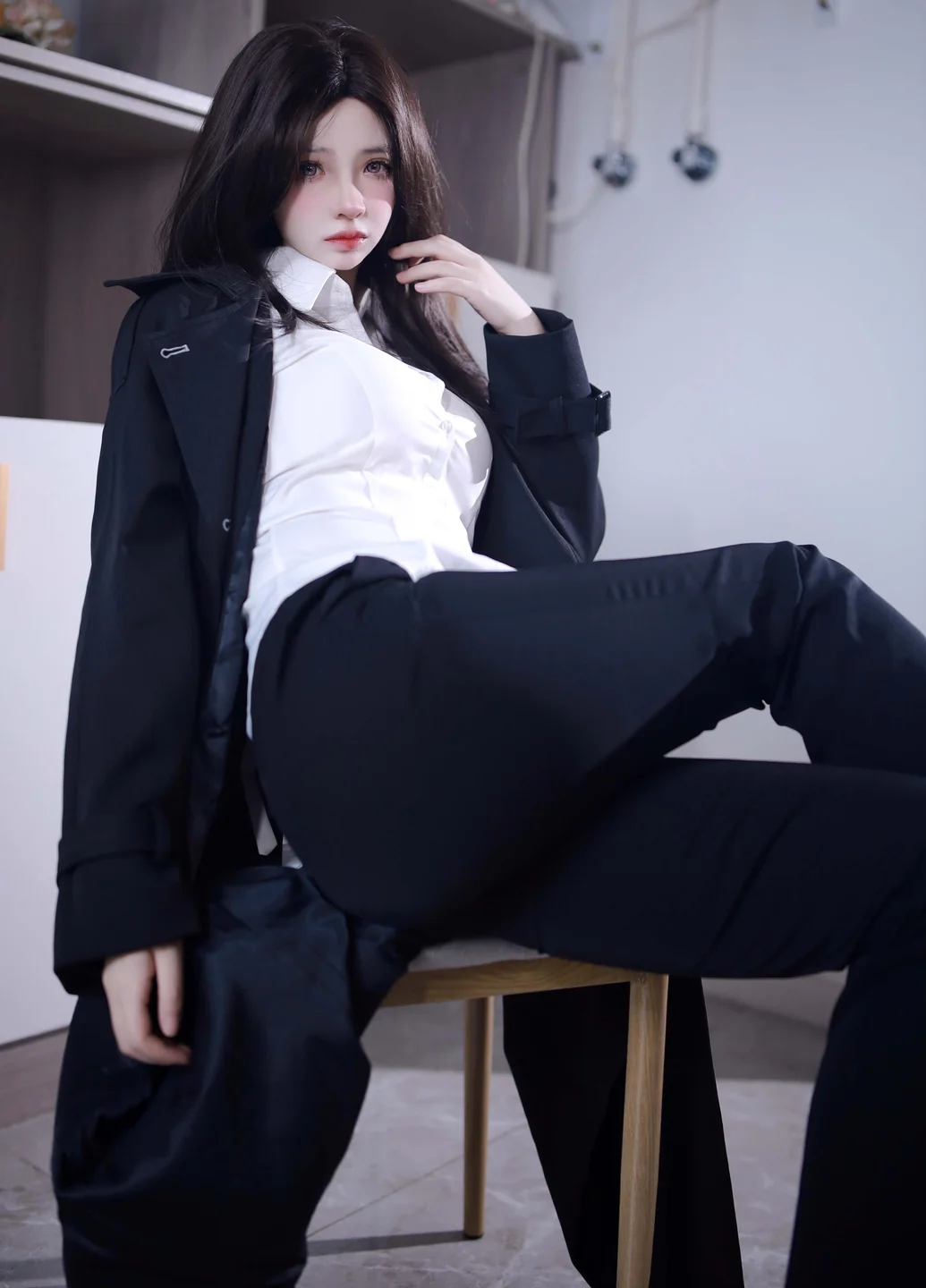 疯猫ss - 少女衣橱 西装裤 [44P] tg@simisebaisi7.webp