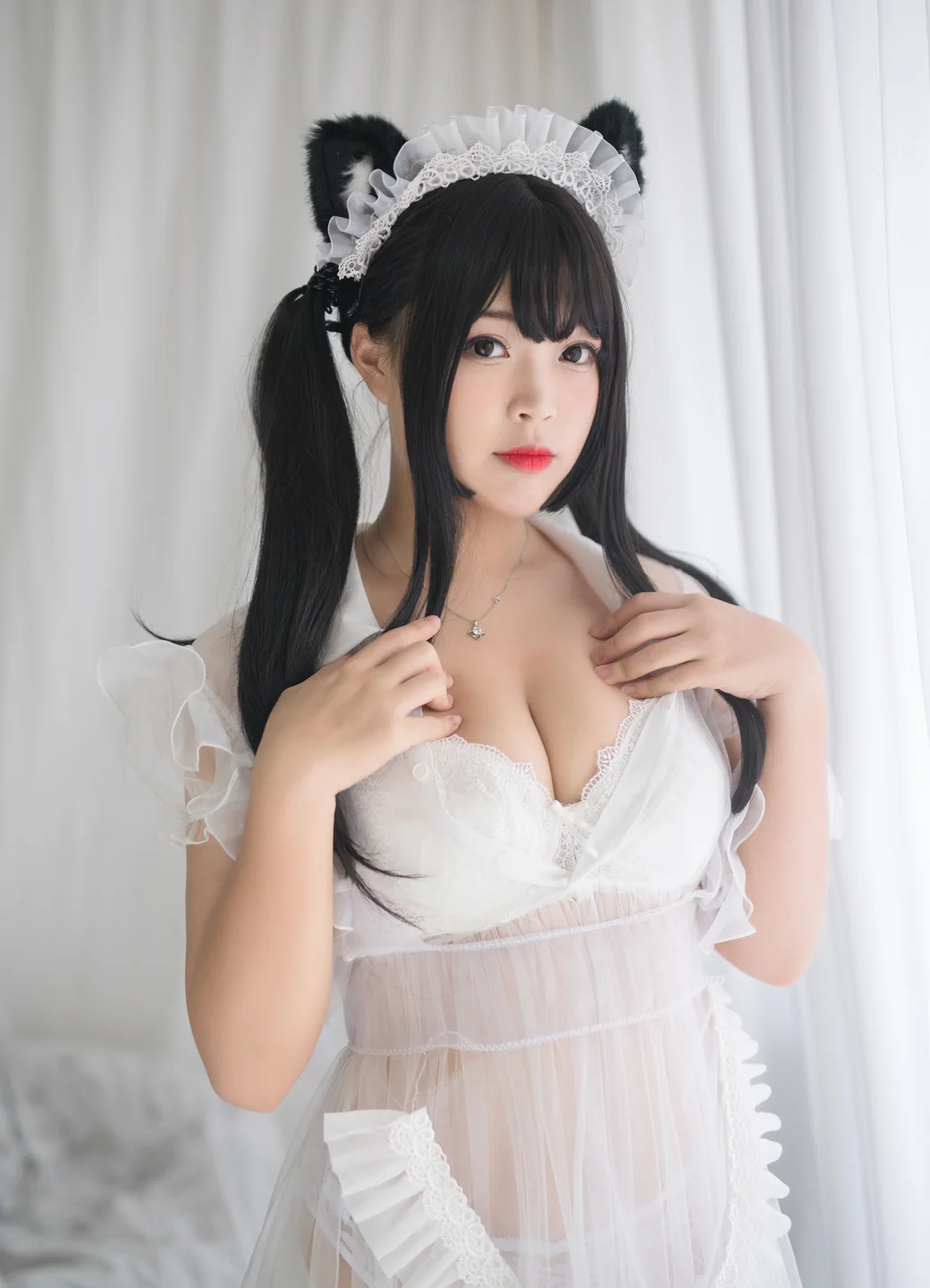 白烨妹纸 - 白猫透明女仆 [88P 8V] 20240913-163019(64).webp