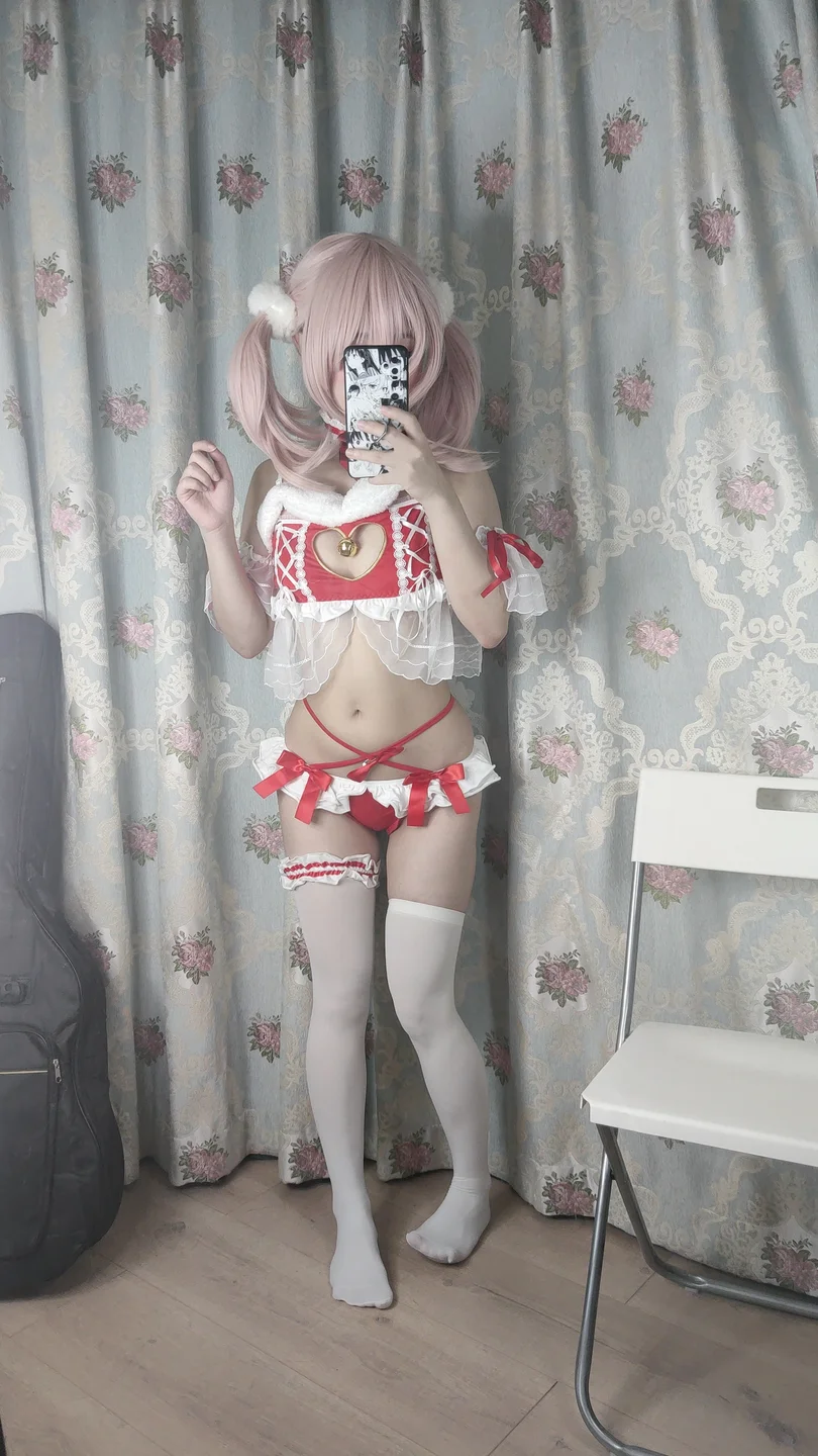 神沢永莉 - 平安夜红色分体式  【丝足阁写真】072.webp