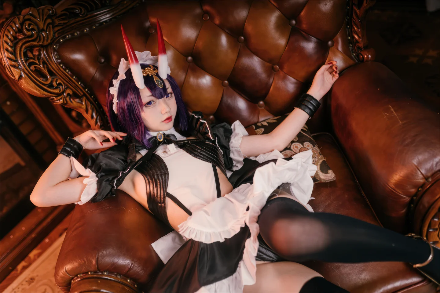 花铃 – FGO 酒吞童子 女仆 [72P-731MB] 【丝足阁写真】006.webp