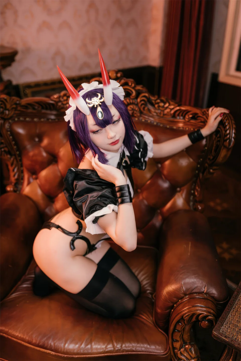 花铃 – FGO 酒吞童子 女仆 [72P-731MB] 【丝足阁写真】007.webp
