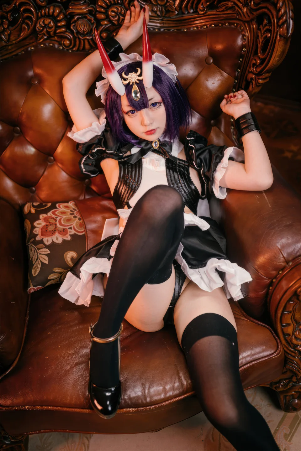 花铃 – FGO 酒吞童子 女仆 [72P-731MB] 【丝足阁写真】010.webp